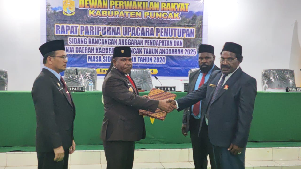 DPRD Puncak Setujui RAPBD TA 2025 Sebesar Rp1,7 Triliun 